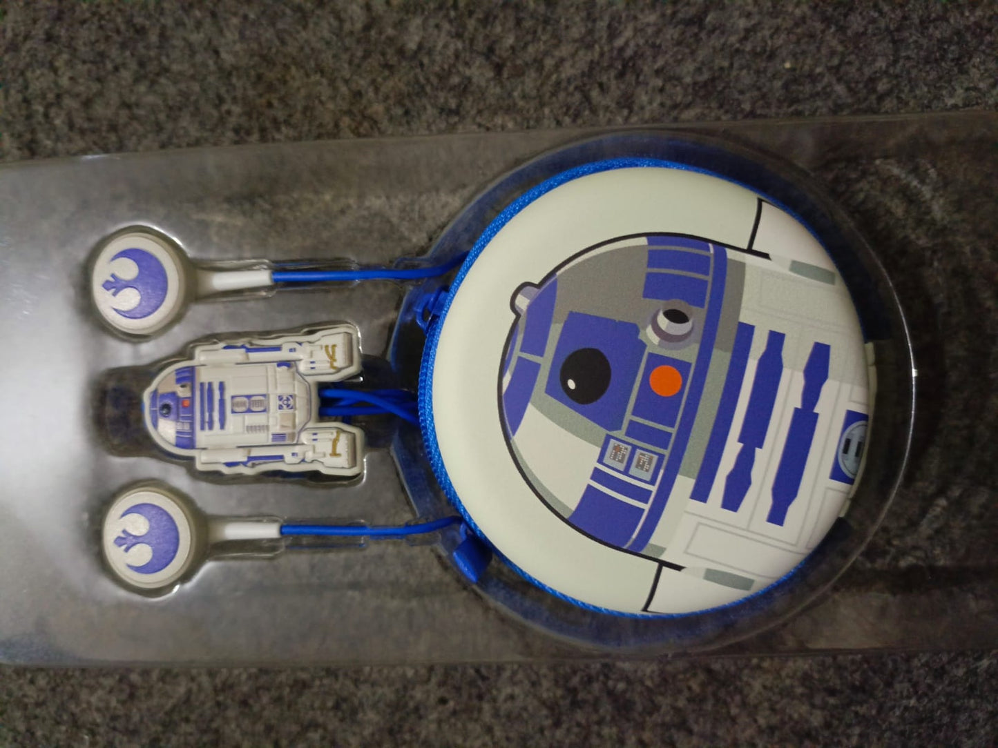 HANDSFREE ORIGINAL STAR WARS EARPHONE HIGH BASS STEREO HANDFREE FOR GAMING , PUBG WITH POUCH.